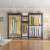 imageVIPEK Classic V6 Medium Wire Garment Rack Heavy Duty Clothes Rack for Hanging Clothes Metal Freestanding Closet Wardrobe Racks 598quot L x 146quot W x 764quot H Max Load 750lbs BlackBlack