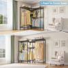 imageVIPEK Classic V6 Medium Wire Garment Rack Heavy Duty Clothes Rack for Hanging Clothes Metal Freestanding Closet Wardrobe Racks 598quot L x 146quot W x 764quot H Max Load 750lbs BlackBlack