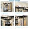 imageVIPEK L6 Garment Rack L Shaped Clothes Rack Heavy Duty Clothing Rack Metal Freestanding Closet with 7 Adjustable Shelves ampamp 4 Hanging Rods 433quotL x 433quotW x 764quotH Max Load 750LBS Medium Size BlackBlack