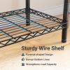 imageVIPEK L6 Garment Rack L Shaped Clothes Rack Heavy Duty Clothing Rack Metal Freestanding Closet with 7 Adjustable Shelves ampamp 4 Hanging Rods 433quotL x 433quotW x 764quotH Max Load 750LBS Medium Size BlackBlack