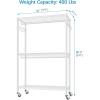 imageVIPEK R2 Plus Heavy Duty Rolling Garment Rack 3 Tiers Adjustable Wire Shelving Clothes Rack with Double Rods and Side Hooks Freestanding Wardrobe Storage Rack Metal Clothing Rack BlackWhite