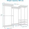 imageVIPEK V5 Plus Large Portable Closet Rack Freestanding Wardrobe Closet MultiFunctional Clothes Rack Heavy Duty Metal Clothing Rack for Hanging Clothes 854quot L x 157quot W x 764quot H BlackWhite