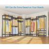 imageVIPEK V5 Plus Large Portable Closet Rack Freestanding Wardrobe Closet MultiFunctional Clothes Rack Heavy Duty Metal Clothing Rack for Hanging Clothes 854quot L x 157quot W x 764quot H BlackBlack