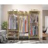 imageVIPEK V5 Plus Large Portable Closet Rack Freestanding Wardrobe Closet MultiFunctional Clothes Rack Heavy Duty Metal Clothing Rack for Hanging Clothes 854quot L x 157quot W x 764quot H BlackGold
