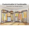 imageVIPEK V5 Plus Large Portable Closet Rack Freestanding Wardrobe Closet MultiFunctional Clothes Rack Heavy Duty Metal Clothing Rack for Hanging Clothes 854quot L x 157quot W x 764quot H BlackBronze