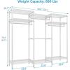 imageVIPEK V5L i1 Garment Rack Heavy Duty Clothes Rack with Dimmable LED Lights 3000K Warm White Metal Clothing Racks for Hanging Clothes Large Freestanding Wardrobe Closet for Bedroom BlackWhite