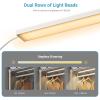 imageVIPEK V5L i1 Garment Rack Heavy Duty Clothes Rack with Dimmable LED Lights 3000K Warm White Metal Clothing Racks for Hanging Clothes Large Freestanding Wardrobe Closet for Bedroom BlackWhite Rack with Warm White Light