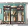imageVIPEK V5L i1 Garment Rack Heavy Duty Clothes Rack with Dimmable LED Lights 3000K Warm White Metal Clothing Racks for Hanging Clothes Large Freestanding Wardrobe Closet for Bedroom BlackBronze