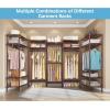imageVIPEK V5L i1 Garment Rack Heavy Duty Clothes Rack with Dimmable LED Lights 3000K Warm White Metal Clothing Racks for Hanging Clothes Large Freestanding Wardrobe Closet for Bedroom BlackBronze