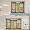 imageVIPEK Expandable Clothes Rack Large Freestanding Portable Closet Adjustable from 511quot to 67quot Heavy Duty Clothing Rack for Hanging Clothes with 4 Hanging Rods ampamp 8 Wire Shelves Black