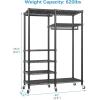 imageVIPEK R4 Garment Racks Heavy Duty Clothes Rack 620lb Capacity Metal Frame Rolling Lockable Wheels ampamp 6 Tiers Adjustable Height Shelves ampamp Hanger Rods Sturdy Wardrobe Closet for Home Storage BlackBlack