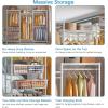imageVIPEK V10 Garment Rack Large Size Heavy Duty Clothes Rack with Hanging Rods Adjustable Shelves ampamp 2 Slid Storage Baskets Wire Clothing Rack 689quot W x 157quot D x 764quot H Max Load 920 LBS BlackWhite