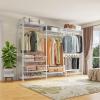 imageVIPEK V10 Garment Rack Large Size Heavy Duty Clothes Rack with Hanging Rods Adjustable Shelves ampamp 2 Slid Storage Baskets Wire Clothing Rack 689quot W x 157quot D x 764quot H Max Load 920 LBS BlackWhite