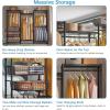 imageVIPEK V10 Garment Rack Large Size Heavy Duty Clothes Rack with Hanging Rods Adjustable Shelves ampamp 2 Slid Storage Baskets Wire Clothing Rack 689quot W x 157quot D x 764quot H Max Load 920 LBS BlackBlack