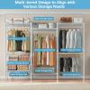 imageVIPEK V10 Garment Rack Large Size Heavy Duty Clothes Rack with Hanging Rods Adjustable Shelves ampamp 2 Slid Storage Baskets Wire Clothing Rack 689quot W x 157quot D x 764quot H Max Load 920 LBS BlackWhite