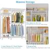 imageVIPEK V2S Heavy Duty Clothes Rack Portable Metal Clothing Racks with 4 Tiers Adjustable Wire Shelving ampamp 3 Hanging Rods Freestanding Wardrobe Portable Closet Rack Max Load 800LBS BlackWhite