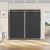 imageVIPEK V30 Heavy Duty Clothes Rack with 7 Adjustable Shelves ampamp 2 Hang Rods Portable Closet Metal Clothing Rack Freestanding Wardrobe Closet for Hanging Clothes Max Load 870lbsBlack Rack With Black Cover