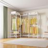 imageVIPEK V40 Wire Garment Rack Heavy Duty Clothes Rack for Hanging Clothes MultiFunctional Bedroom Clothing Rack Freestanding Closet Wardrobe Rack Max Load 1110lbs BlackWhite