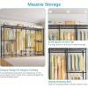 imageVIPEK V40 Wire Garment Rack Heavy Duty Clothes Rack for Hanging Clothes MultiFunctional Bedroom Clothing Rack Freestanding Closet Wardrobe Rack Max Load 1110lbs BlackBlack