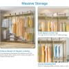 imageVIPEK V40 Wire Garment Rack Heavy Duty Clothes Rack for Hanging Clothes MultiFunctional Bedroom Clothing Rack Freestanding Closet Wardrobe Rack Max Load 1110lbs BlackGold