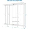 imageVIPEK V40 Wire Garment Rack Heavy Duty Clothes Rack for Hanging Clothes MultiFunctional Bedroom Clothing Rack Freestanding Closet Wardrobe Rack Max Load 1110lbs BlackWhite