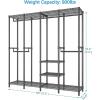 imageVIPEK V40 Wire Garment Rack Heavy Duty Clothes Rack for Hanging Clothes MultiFunctional Bedroom Clothing Rack Freestanding Closet Wardrobe Rack Max Load 1110lbs BlackBlack