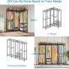 imageVIPEK V40 Wire Garment Rack Heavy Duty Clothes Rack for Hanging Clothes MultiFunctional Bedroom Clothing Rack Freestanding Closet Wardrobe Rack Max Load 1110lbs BlackBlack