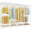 imageVIPEK V40 Wire Garment Rack Heavy Duty Clothes Rack for Hanging Clothes MultiFunctional Bedroom Clothing Rack Freestanding Closet Wardrobe Rack Max Load 1110lbs BlackWhite