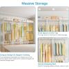 imageVIPEK V40 Wire Garment Rack Heavy Duty Clothes Rack for Hanging Clothes MultiFunctional Bedroom Clothing Rack Freestanding Closet Wardrobe Rack Max Load 1110lbs BlackWhite
