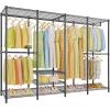 imageVIPEK V40 Wire Garment Rack Heavy Duty Clothes Rack for Hanging Clothes MultiFunctional Bedroom Clothing Rack Freestanding Closet Wardrobe Rack Max Load 1110lbs BlackBlack