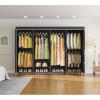 imageVIPEK V40C Covered Clothes Rack Heavy Duty Clothing Rack with Cover Custom Freestanding Closet Portable Wardrobe Closet for Bedroom Large Black Coset Rack with Black Oxford Fabric CoverBlack Rack With Black Cover