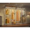 imageVIPEK V40L Clothes Rack with Dimmable LED Lights 3000K Warm White Heavy Duty Clothing Rack for Hanging Clothes Portable Closet Wardrobe Freestanding Closet Rack for Bedroom Max Load 890lbs BlackWhite Rack with Warm White Light