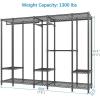 imageVIPEK V50 Extra Large Portable Closet Rack Bedroom Armoire Freestanding Wardrobe Closet Heavy Duty Clothes Rack MultiFunctional Metal Clothing Rack for Hanging Clothes Max Load 1300lbs BlackBlack