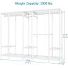 imageVIPEK V50 Extra Large Portable Closet Rack Bedroom Armoire Freestanding Wardrobe Closet Heavy Duty Clothes Rack MultiFunctional Metal Clothing Rack for Hanging Clothes Max Load 1300lbs BlackWhite
