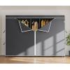imageVIPEK V50C Black Portable Closet Rack with Black Cover Large Freestanding Wardrobe Closet Heavy Duty Clothes Rack Sturdy Clothing Rack for Hanging Clothes Max Load 1300lbsBlack Rack with Black Cover