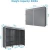 imageVIPEK V5C SE Covered Clothes Rack Heavy Duty Garment Rack with Cover and Adjustable Shelves Freestanding Portable Closet Wardrobe Closet Racks Black Clothing Rack with Black Upgarded Polyester CoverBlack Rack With Grey Polyester Cover