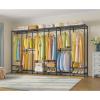 imageVIPEK V60 Extra Large Portable Closet Rack Heavy Duty Clothing Rack for Hanging Clothes Freestanding Wardrobe Metal Closet for Bedroom Storage and Organizer Load 1620lbs BlackBlack