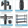 imageVIPEK V70 Extra Large Clothes Rack Heavy Duty Garment Rack Freestanding Wardrobe Metal Closet for Hanging Clothes Bedroom Organizer and Storage Max Load 1670lbs BlackBlack