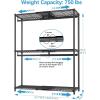 imageVIPEK X1 Expandable Clothes Rack Heavy Duty Adjustable from 2 to 35quot with Adjustable Shelves and Hanger Rods Reachin ampamp Walkin Closets Metal Garment Racks Portable Closet BlackBlack