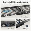 imageVIPEK X2 Expandable Reachin Closet Racks Adjustable from 33quot to 48quot Portable Open Walkin Closet Rack System with Flexible Shelves and Hanger Rods Clothing Rack for Hanging Clothes BlackBlack