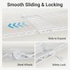 imageVIPEK X2 Expandable Reachin Closet Racks Adjustable from 33quot to 48quot Portable Open Walkin Closet Rack System with Flexible Shelves and Hanger Rods Clothing Rack for Hanging Clothes BlackWhite