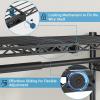 imageVIPEK X20 Expandable Metal Clothing Rack Adjustable from 33quot to 48quot Heavy Duty Garment Racks with Adjustable Shelves and Hanger Rods Portable Wardrobe Open Closet Rack System BlackBlack
