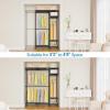 imageVIPEK X20 Expandable Metal Clothing Rack Adjustable from 33quot to 48quot Heavy Duty Garment Racks with Adjustable Shelves and Hanger Rods Portable Wardrobe Open Closet Rack System BlackBlack