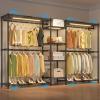 imageVIPEK X3 Expandable Heavy Duty Clothes Rack Adjustable from 52quot to 8 with Adjustable Shelves and Hanger Rods Large Freestanding Clothing Racks Reachin ampamp Walkin Closet Max Load 1210LBS BlackBlack