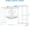 imageVIPEK X40 Expandable Large Reachin Closet Rack Adjustable from 64quot to 82 with Extendable Shelves and Hanger Rods Walkin Clothes Rack Mental Freestanding Clothing Racks Max Load 1240LBS BlackWhite