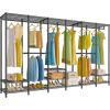 imageVIPEK V60 Extra Large Portable Closet Rack Heavy Duty Clothing Rack for Hanging Clothes Freestanding Wardrobe Metal Closet for Bedroom Storage and Organizer Load 1620lbs BlackBlack