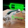 imageCordless Electric Scissors4V Rechargeable Fabric Cutter HSS Blades for Sewing Quilting Cardboard Carpet320RPM