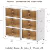 imageExtra Large Stackable Storage Binswith lids ampamp Wheels Foldable Collapsible Closet Organizers1344QT168QT42GAL8Pack Plastic Containers with door ampamp drawers for bedroom DormWhite168QT