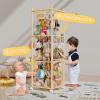 imageStuffed Animal Storage ampamp Organizer with Wheels 340QT Oversized Zoo Toy Holder with Mesh Design Giant Plush Toy Organizer for Toddler Rooms Playrooms ampamp Bedrooms 2Layers4layers