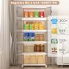 imageExtra Large Stackable Storage Binswith lids ampamp Wheels Foldable Collapsible Closet Organizers600QT120QT30GAL5Pack Plastic Containers with door ampamp drawers for bedroom Dorm5Pack with 1 top lids